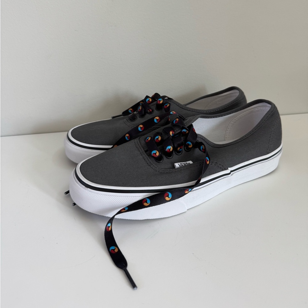 Vans Unisex Classic Authentic Dark Gray Canvas Sneakers